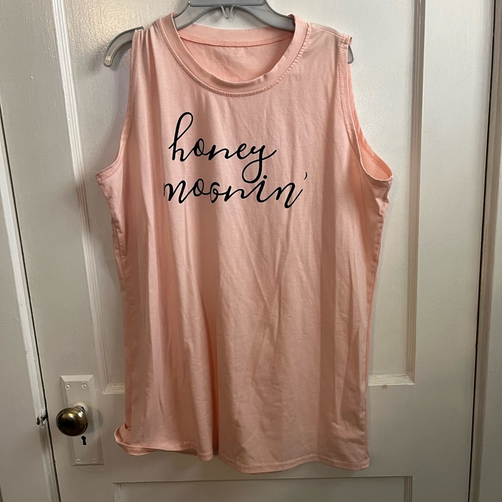 Blush colored sleeveless
